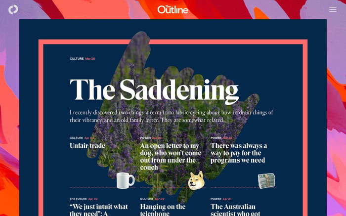 The Outline website preview