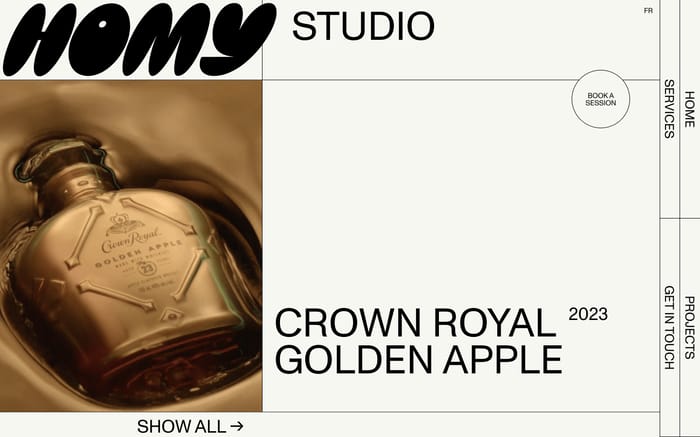 Homy Studio website preview