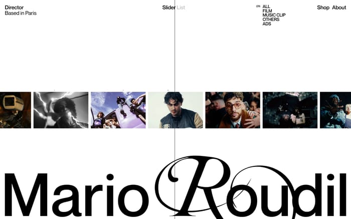 Mario Roudil website preview