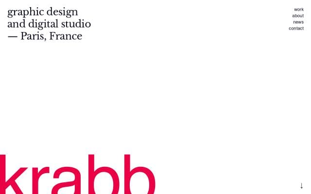 Krabb website preview
