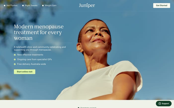 Juniper website preview