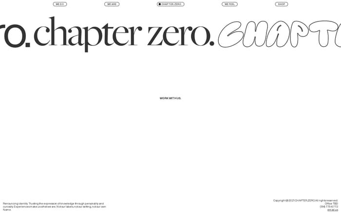 Chapter.Zero website preview