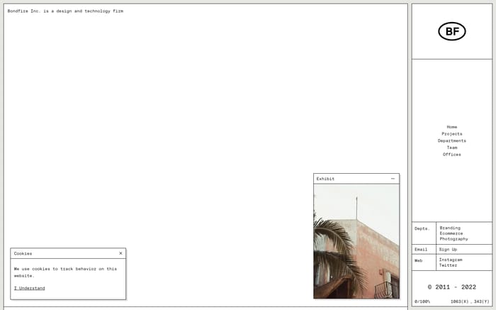 Bondfire Inc website preview