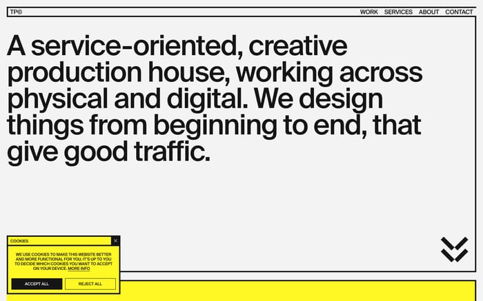Traffic productions website preview