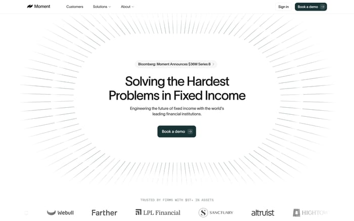 Moment website preview