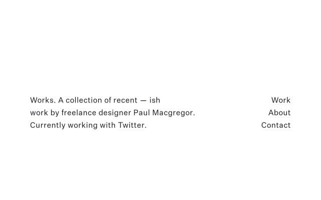 Paul Macgregor website preview