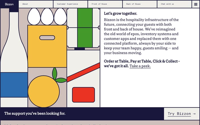 Bizzon website preview