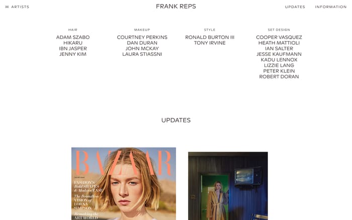 Frank Reps website preview