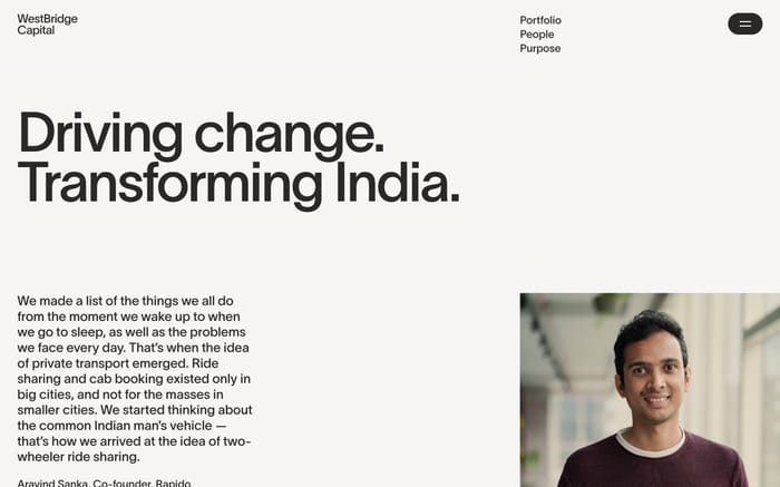 WestBridge Capital website preview