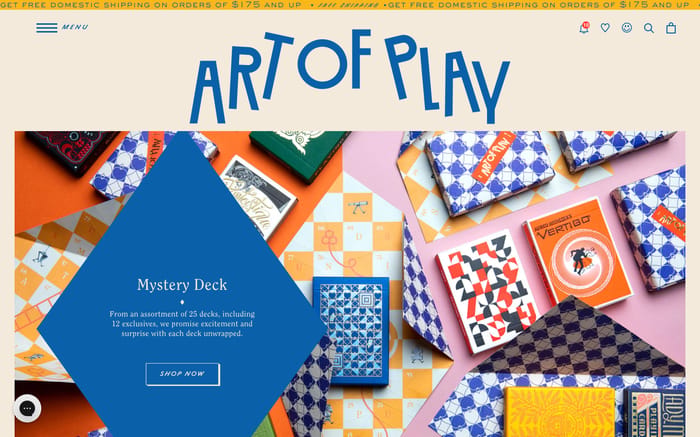 Art of Play website preview