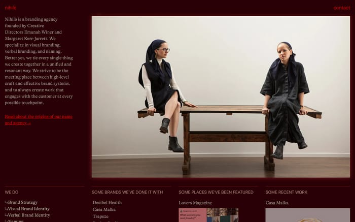 Nihilo website preview