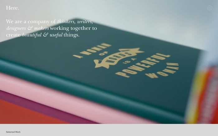 Here Design website preview