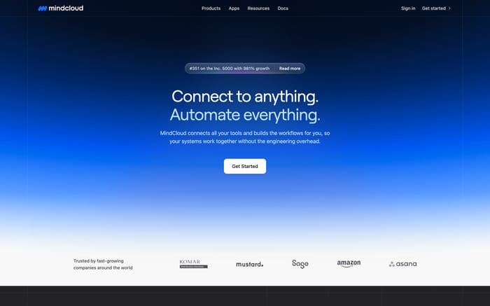 MindCloud website preview