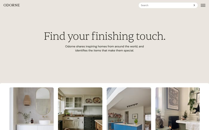 Odorne website preview