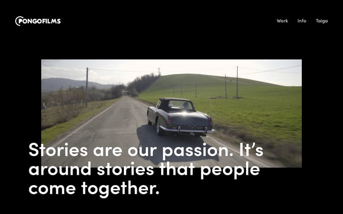 Pongofilms - Video Production website preview