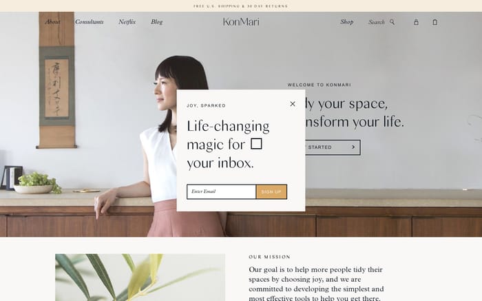 KonMari website preview