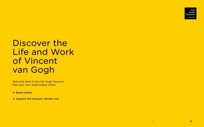 Van Gogh Museum website preview