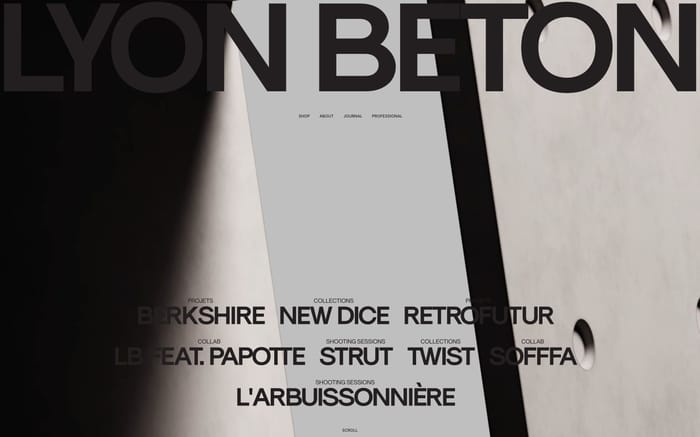 Lyon béton website preview