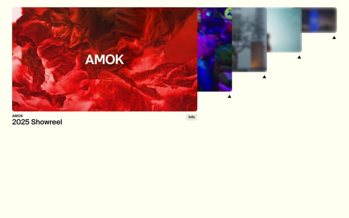 Amok website preview