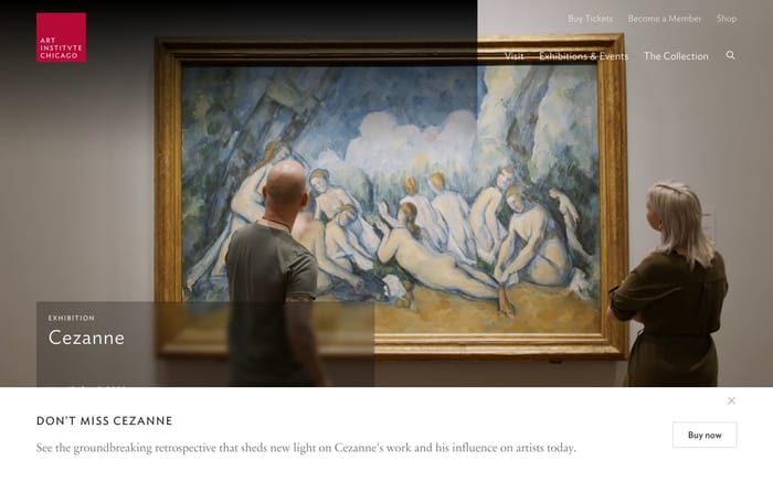 The art institute of Chicago website preview