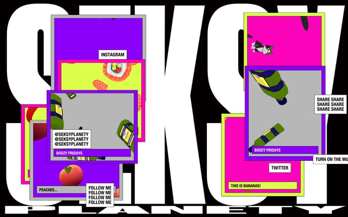 Seksy Planety website preview