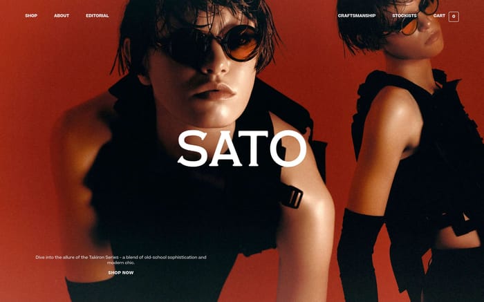 Sato website preview