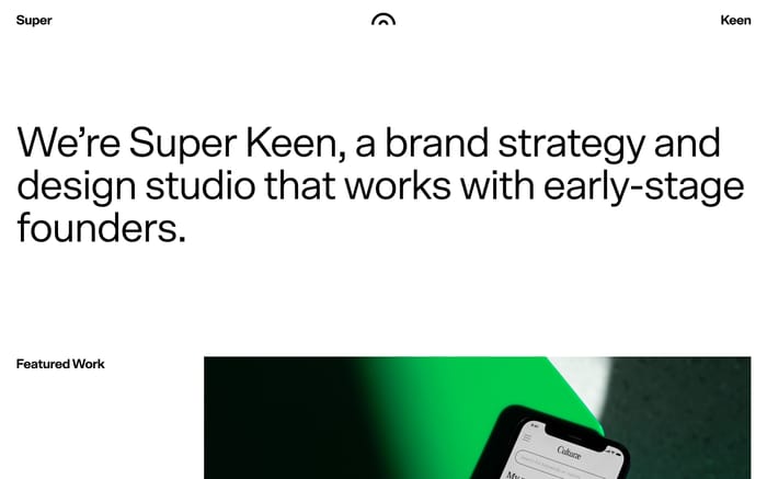 Super Keen website preview