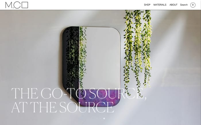 Mirrors collective website preview