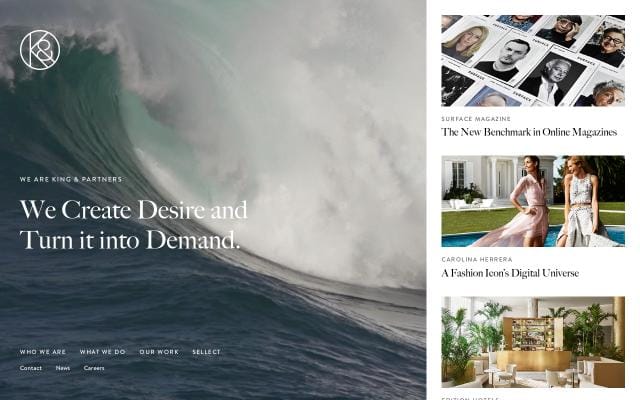 King & partners website preview
