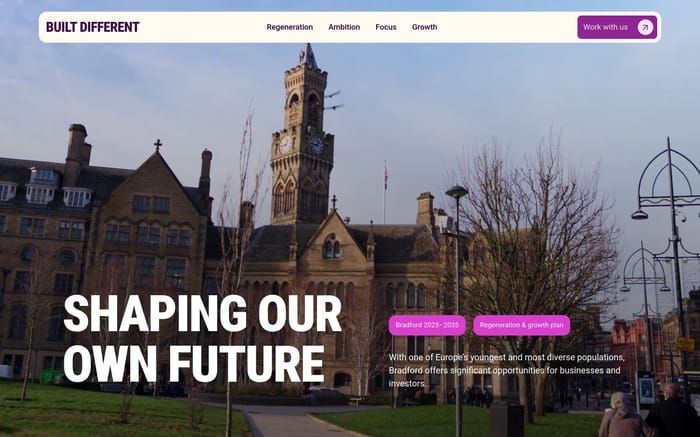 Bradford website preview
