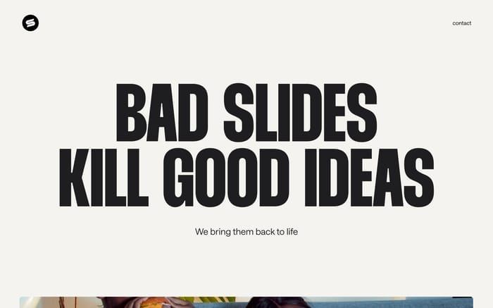 Slides agency website preview