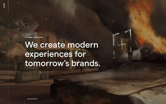 Jam3 website preview
