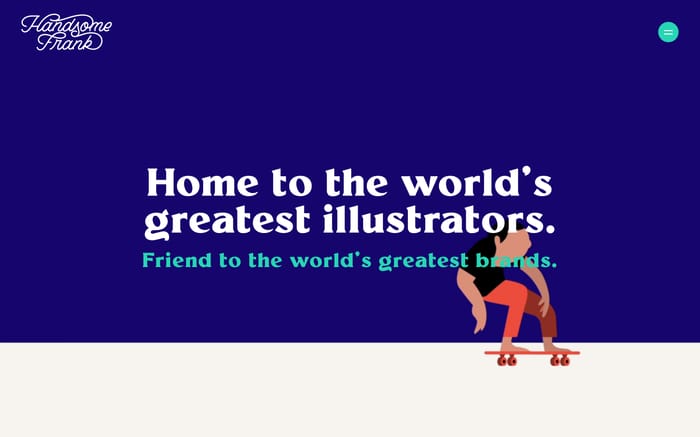 Handsome Frank website preview