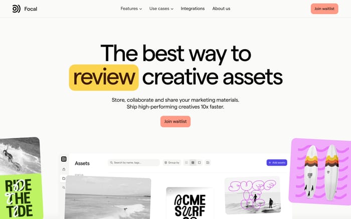 Focal website preview
