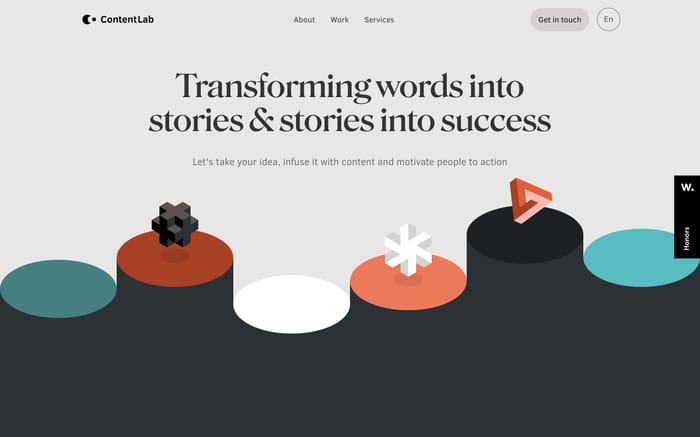 Content lab website preview
