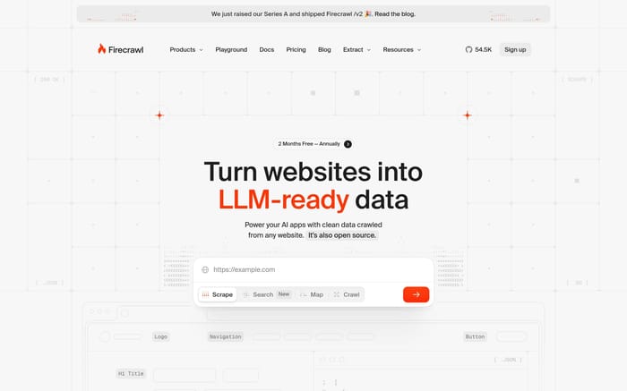 Firecrawl website preview