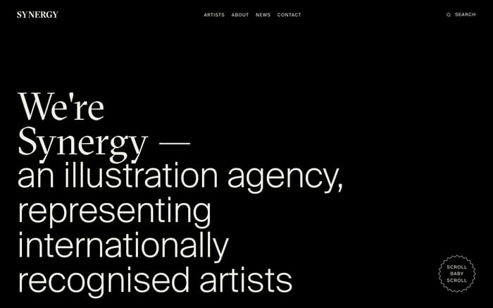 Synergy Art website preview