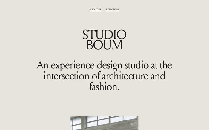 Studio Boum website preview