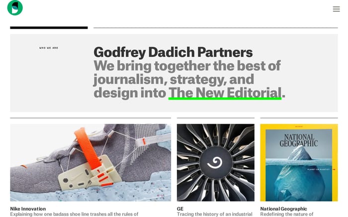 Godfrey Dadich Partners website preview