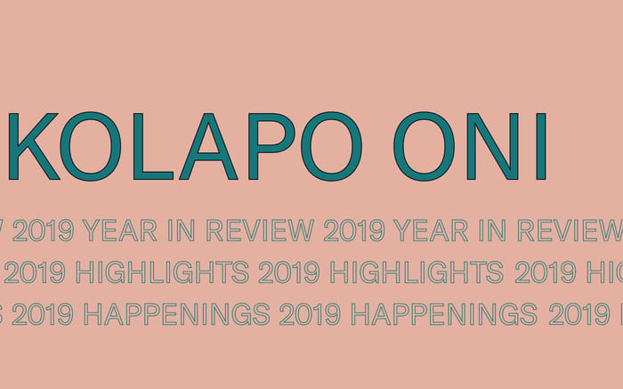Kolapo Oni - Year In Review (2019) website preview