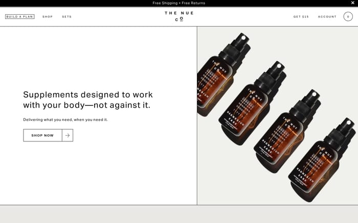 The Nue Co website preview