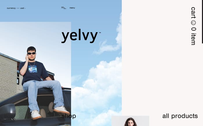 Yelvy website preview