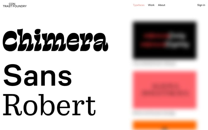 Contrast Foundry website preview