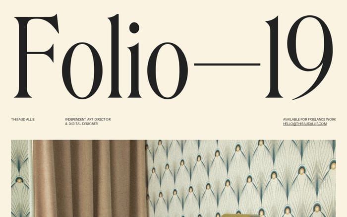 Thibaud Allie website preview