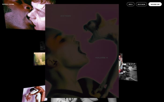 Sixteen Journal volume 5 website preview