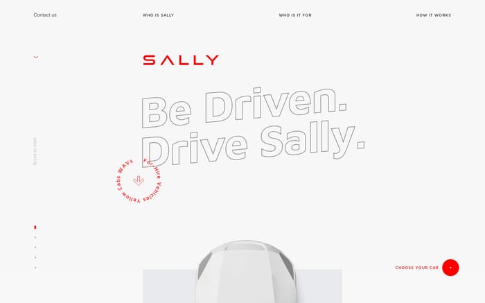 Sally website preview