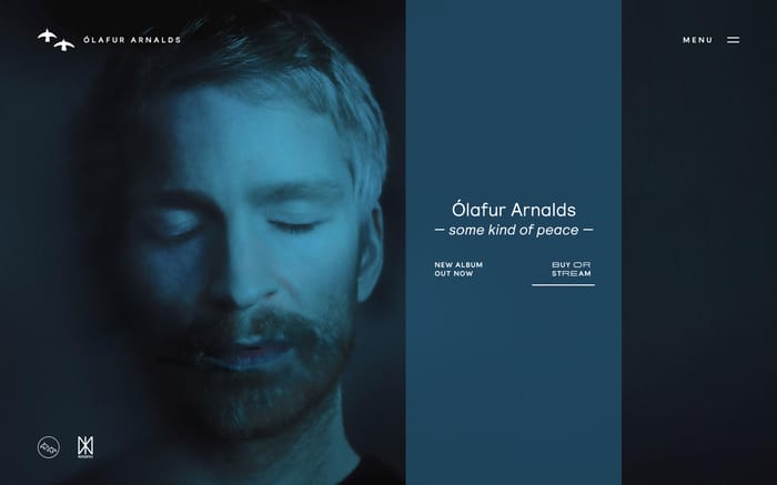 Ólafur Arnalds website preview