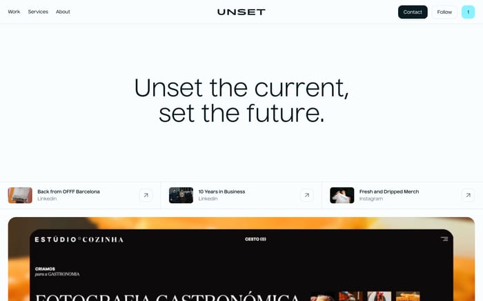 Unset website preview