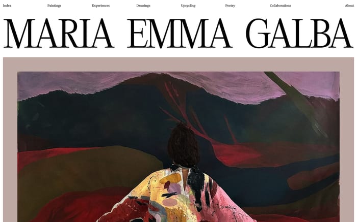 Maria Emma Galba website preview