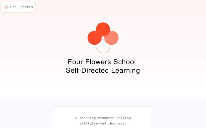 Four Flowers School website preview